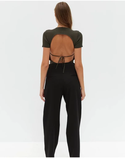 Style Addict - Knit October Short Sleeve Bodysuit