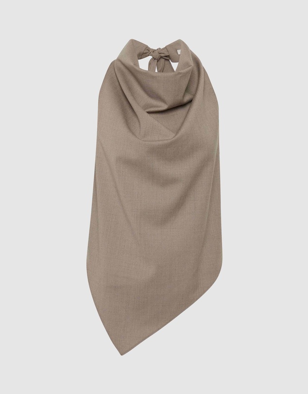 St. Agni - Wool Cowl Backless Top