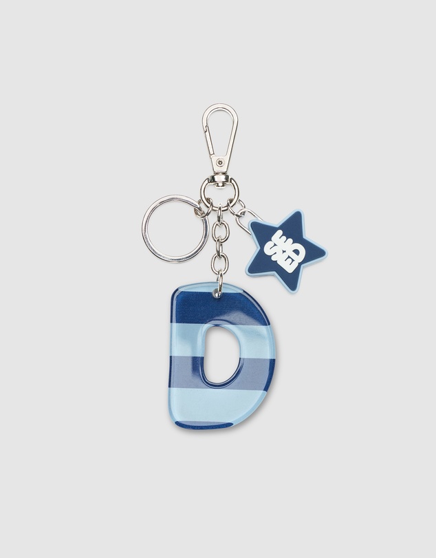 Seed Heritage - BLUE STRIPE INITIAL KEYRING