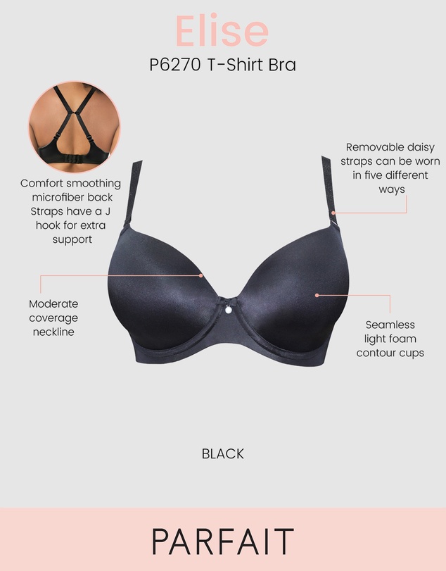 Parfait - Elise Convertible Wired Seamless Moulded T-Shirt Bra