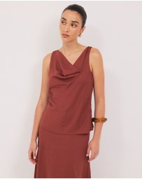 Calli - Kayanne Cowl Neck Top