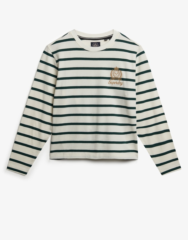 Superdry - Country Club Long Sleeve Stripe Top