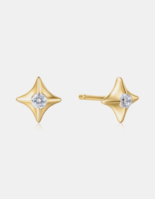 Ania Haie - Gold Sparkling Star Stud Earrings