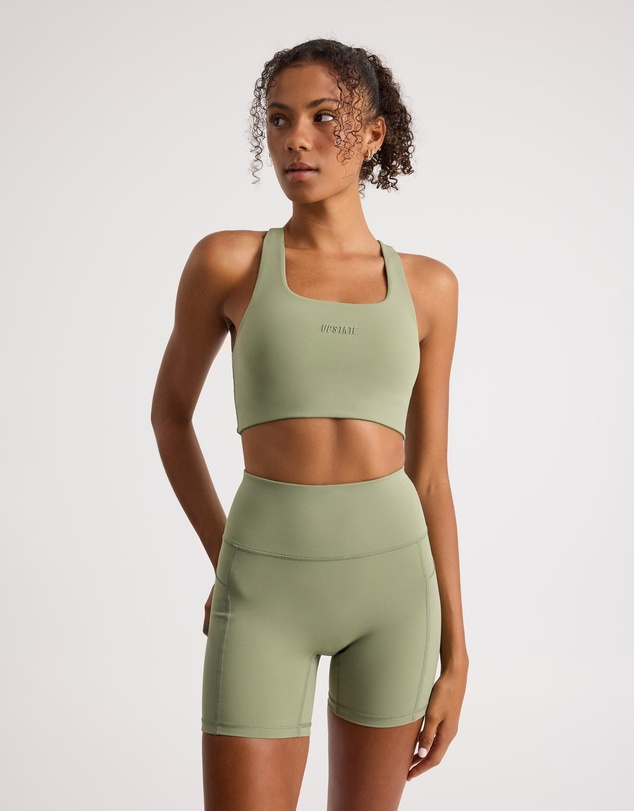 Upstate - Racer Back Crop - Olive