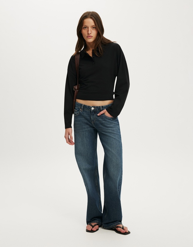 Cotton On - Everyday Smooth Polo Long Sleeve