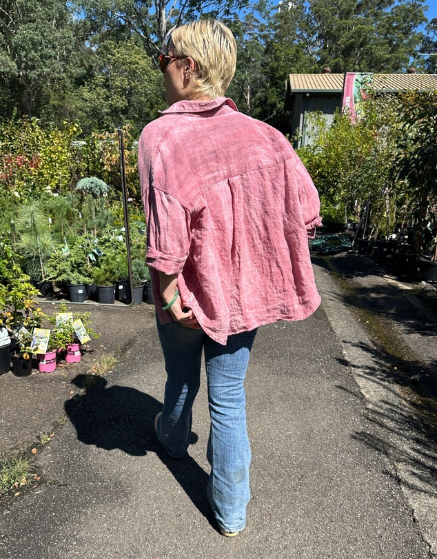 CAMIXA - Exalina Oversized Crinkle Linen Shirt