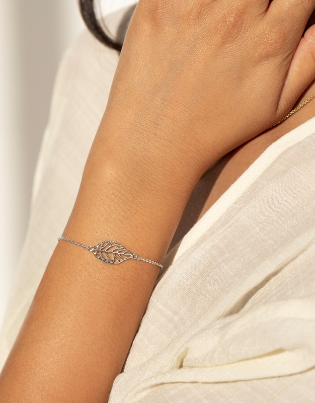 Mestige - Flourish Necklace & Bracelet Set - Silver Plated