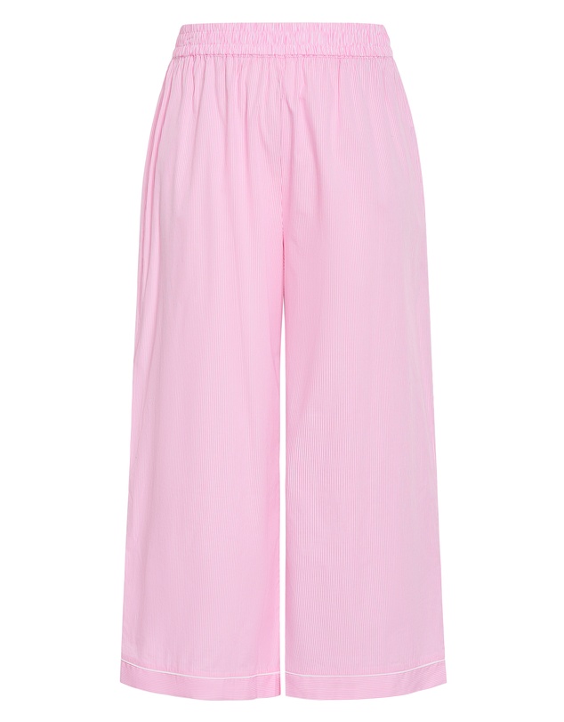 City Chic - Plus size Stripe Cotton Pyjama Pant - pink