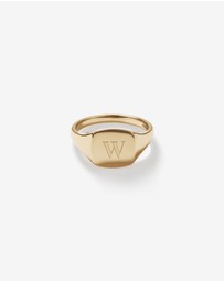 Michael Hill - Square Signet Ring in 10kt Yellow Gold