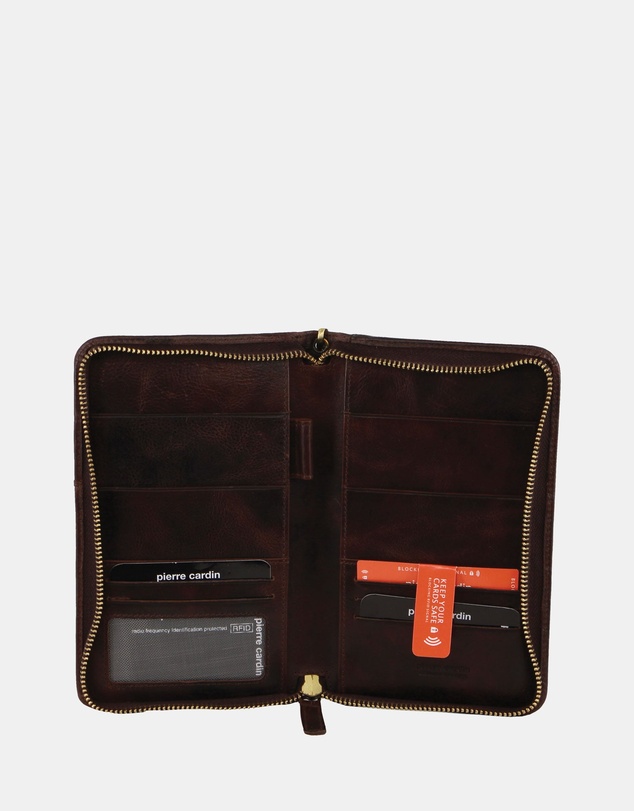 Pierre Cardin - Pierre Cardin Italian Leather Passport Wallet