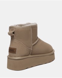 EVERAU - Australian Shepherd Ugg Rommie Platform Cow Suede Upper UGG Boots