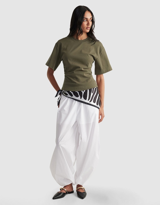 Decjuba - Amelia Pleated Waist Tee