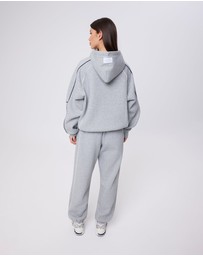 Upstate - Velocity Hoodie - Grey Marle