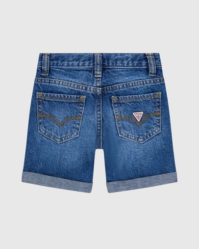 GUESS - Cotton Rigid Denim Shorts