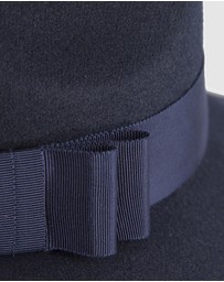 Max Alexander - Wide Brim Navy Winter Hat