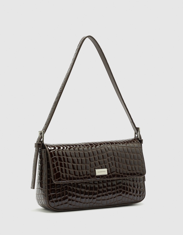 Nakedvice - The Silvie Coffee Croc Bag