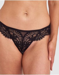 Bras N Things - Madhvi Brazilian Knicker - Black