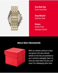 Diesel - Stinger Gold Tone Chronograph Watch