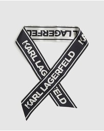 Karl Lagerfeld - K/Essential Slim Silk Scarf