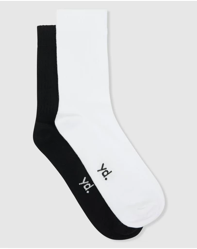yd. - Classic Ribbed 2 Pack Socks