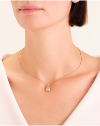 Rosefield - Pavé Striped Gold-Tone Necklace