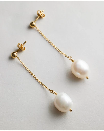 EL&RO Jewellery - Iris Pearl Drop Earrings