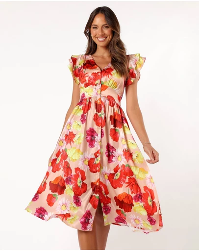 Petal & Pup - Larkspur Midi Dress - Floral