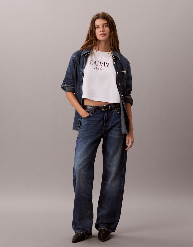 Calvin Klein Jeans - Boxy Varsity Logo Cropped Tee