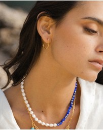 Ottoman Hands - Allegra Oval Hoop Earrings