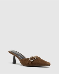 Nakedvice - The Sienna Cocoa Suede Heel