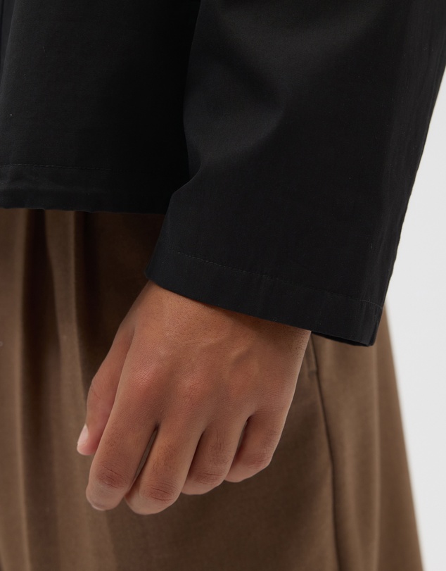 AERE - Cotton Funnel Neck Jacket