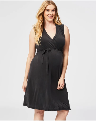 Cake Maternity - Malt Nursing Wrap Dress