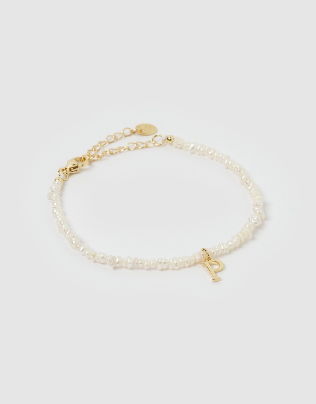 Miz Casa and Co - Pearl Letter P Bracelet