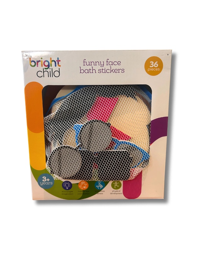 Bright Child - Funny Face Bath Stickers