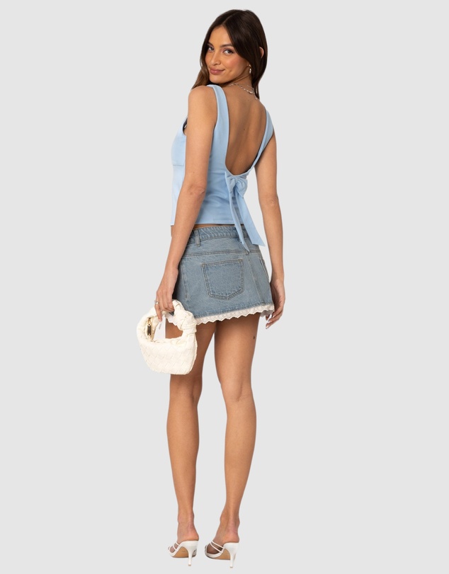 EDIKTED - Ronda Bow Back Tank Top