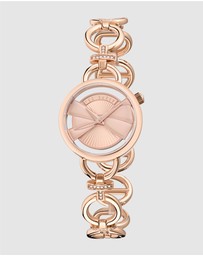 Ted Baker - Lilabel Bow Rose 28mm Gold-Tone Bracelet Watch