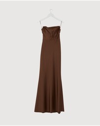 Revibe - Repaired CHANCERY Jada Strapless Corset Maxi Dress - AU 6
