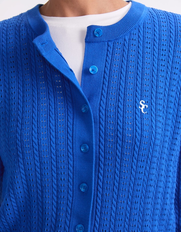 Sportscraft - Elka Cable Pointelle Cardigan