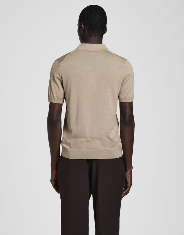 COS - Slim Knitted Silk Zip-Up Polo Shirt