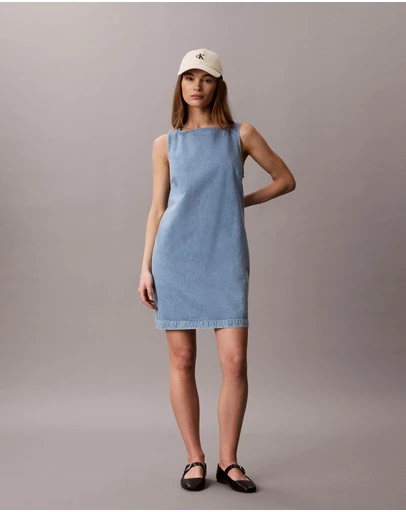 Calvin Klein Jeans - V-Neck Denim Shift Dress