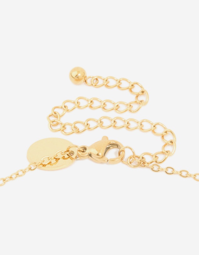 Lovisa - Waterproof Gold Plated Stainless Steel Bamboo Letter K Necklace