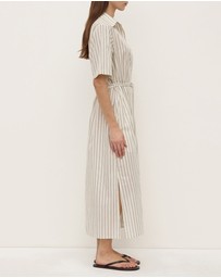 Assembly Label - Ria Stripe Midi Shirt Dress