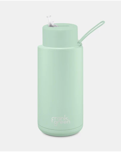 Frank Green - 34oz Stainless Steel Ceramic Reusable Bottle with Straw Lid