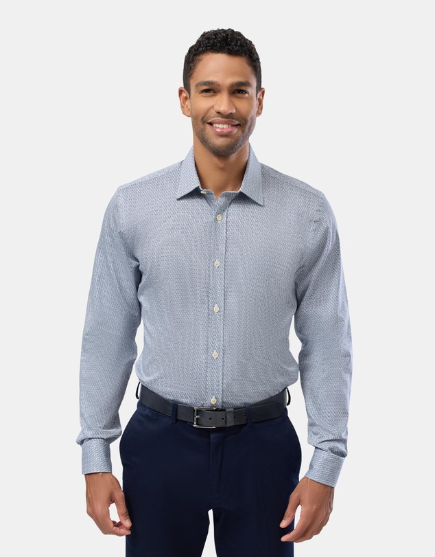 Brooksfield - Abstract Print Slim Fit Shirt