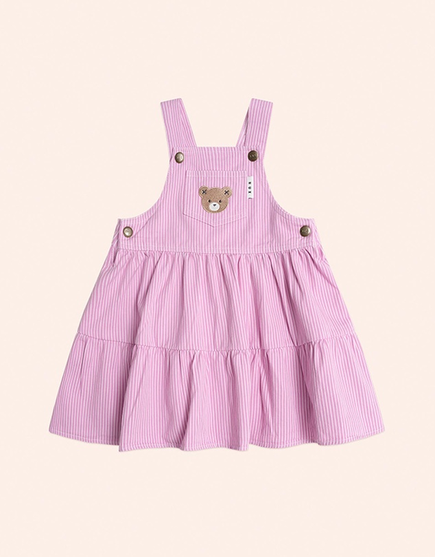 Huxbaby - Candy Stripe Pinafore Dress - Babies-Kids