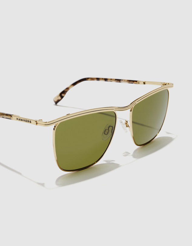 Hawkers Co - HAWKERS - Gold Juniper Green CALI Sunglasses for Men and Women UV400