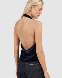Rolla's - Cameo Halter Top Velvet