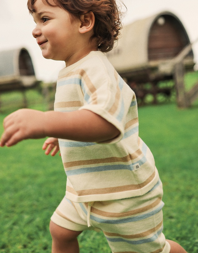 Kynd Baby - Knit Slouchy Top in Stripe