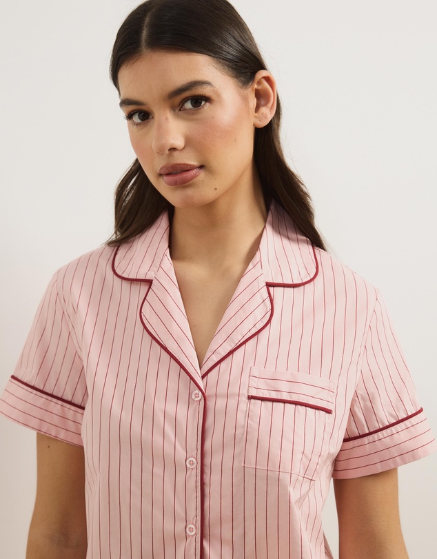 Atmos&Here - Riley Stripe Cotton Pyjama Set