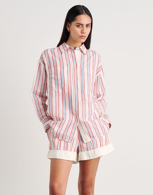 Jag - Winona Stripe Shirt - ICONIC EXCLUSIVE